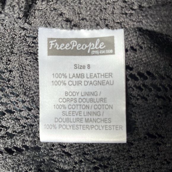 Free People Leather Jacket - Picture 8 of 9